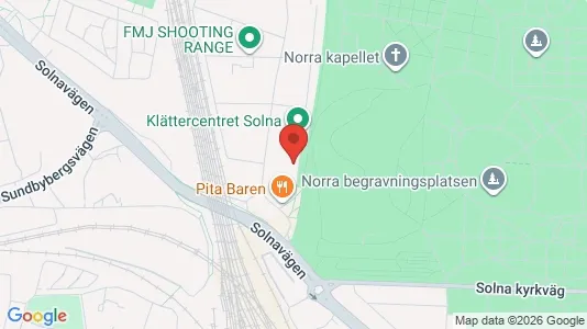 Industrilokaler att hyra i Solna - kort over placeringen
