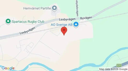 Lagerlokaler att hyra i Partille - kort over placeringen