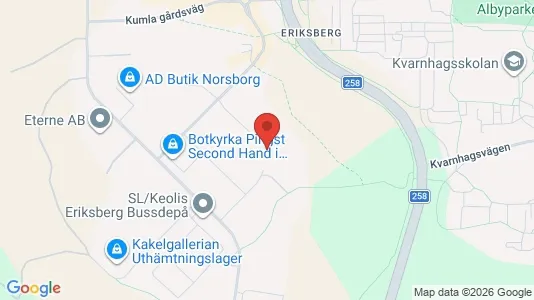 Industrilokaler att hyra i Botkyrka - kort over placeringen