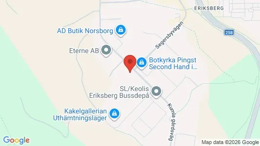 Industrilokaler att hyra i Botkyrka - kort over placeringen