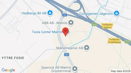 Industrilokaler att hyra i Fosie - kort over placeringen