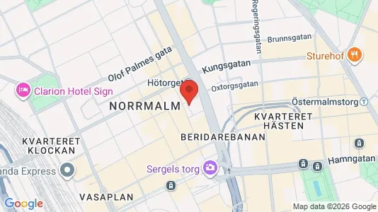 Garage till försäljning i Stockholm Innerstad - kort over placeringen