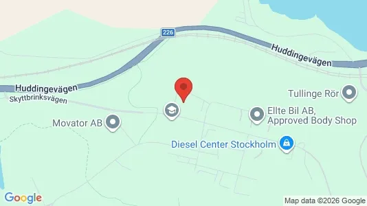 Industrilokaler att hyra i Botkyrka - kort over placeringen