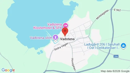 Industrilokaler till försäljning i Vadstena - kort over placeringen