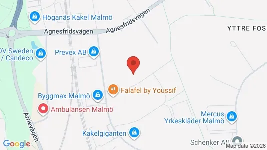 Industrilokaler att hyra i Fosie - kort over placeringen
