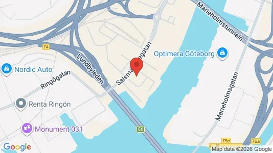 Lagerlokaler att hyra i Norra hisingen - kort over placeringen