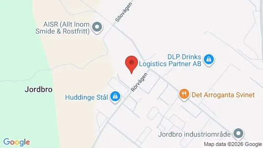 Industrilokaler att hyra i Haninge - kort over placeringen