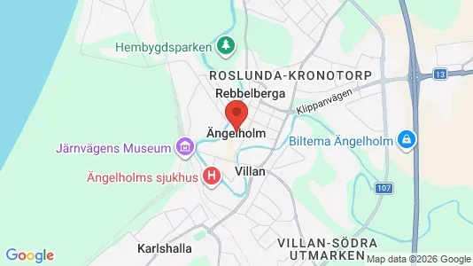 Industrilokaler att hyra i Ängelholm - kort over placeringen