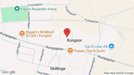 Industrilokaler att hyra i Kungsör - Bild från Google Street View