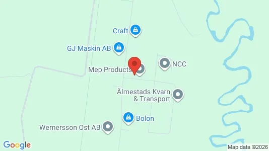 Industrilokaler till försäljning i Ulricehamn - kort over placeringen
