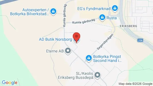 Industrilokaler att hyra i Botkyrka - kort over placeringen
