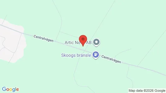 Industrilokaler att hyra i Kiruna - kort over placeringen