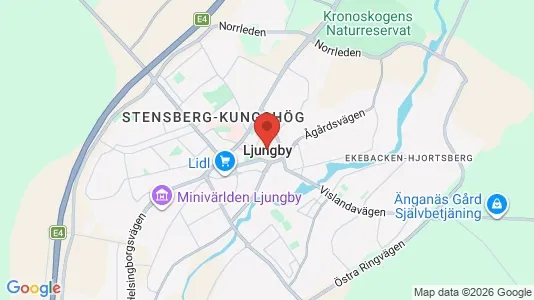 Industrilokaler till försäljning i Ljungby - kort over placeringen