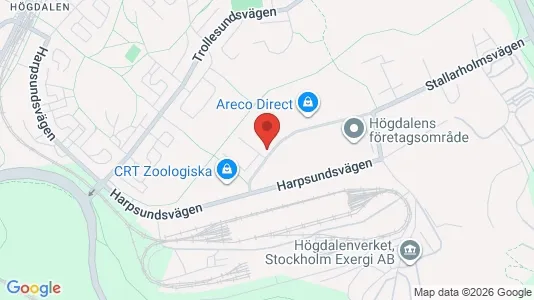 Industrilokaler att hyra i Söderort - kort over placeringen