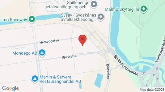 Industrilokaler att hyra i Malmö Centrum - Bild från Google Street View