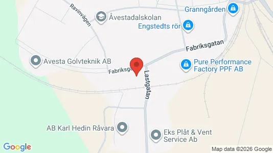Industrilokaler att hyra i Avesta - kort over placeringen
