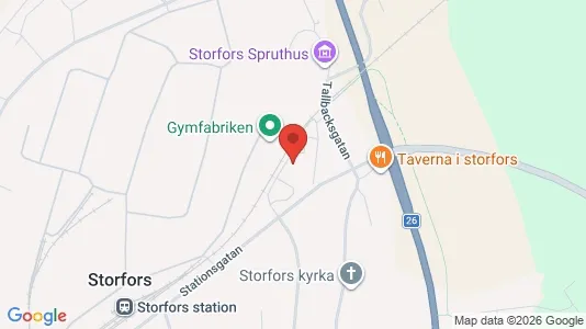 Industrilokaler att hyra i Storfors - kort over placeringen