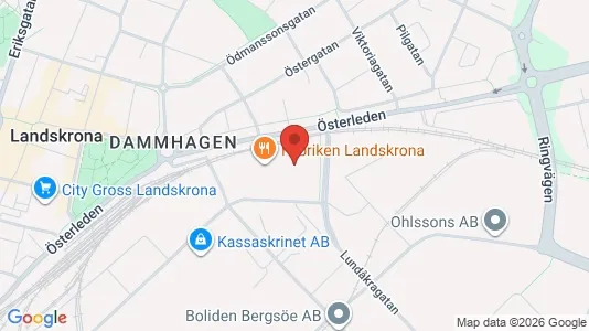 Industrilokaler att hyra i Landskrona - Bild från Google Street View