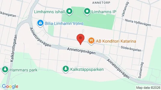 Industrilokaler att hyra i Limhamn/Bunkeflo - kort over placeringen