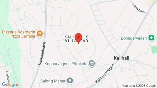 Industrilokaler att hyra i Järfälla - kort over placeringen