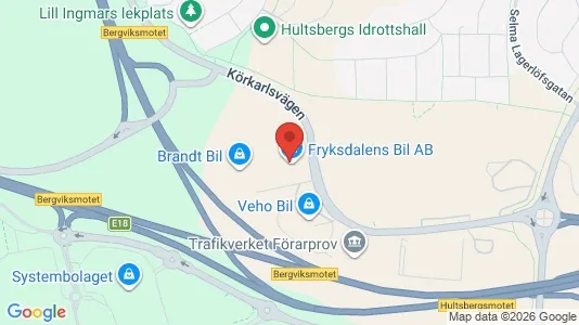 Industrilokaler att hyra i Karlstad - kort over placeringen