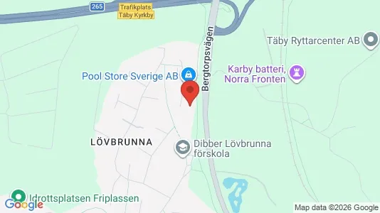 Industrilokaler att hyra i Täby - kort over placeringen