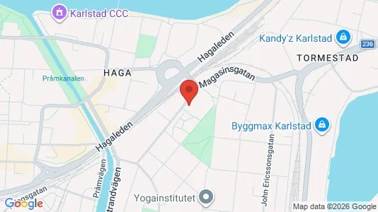 Industrilokaler att hyra i Karlstad - kort over placeringen