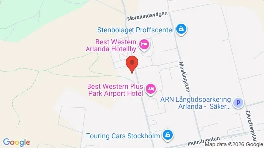 Industrilokaler att hyra i Sigtuna - kort over placeringen