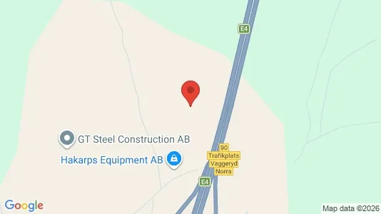 Industrilokaler att hyra i Jönköping - kort over placeringen