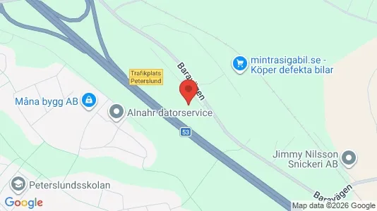 Industrilokaler till försäljning i Oxelösund - kort over placeringen