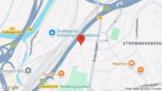Industrilokaler att hyra i Örgryte-Härlanda - kort over placeringen
