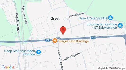 Industrilokaler att hyra i Kävlinge - Bild från Google Street View
