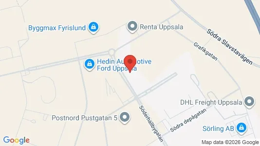 Industrilokaler att hyra i Uppsala - Bild från Google Street View