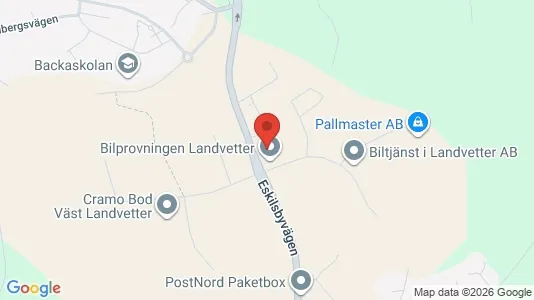 Industrilokaler att hyra i Härryda - kort over placeringen