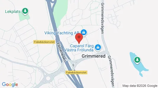 Industrilokaler att hyra i Göteborg Västra - kort over placeringen