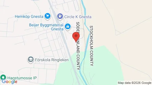Industrilokaler till försäljning i Gnesta - Bild från Google Street View