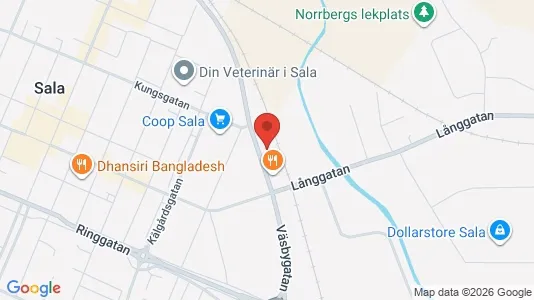 Industrilokaler till försäljning i Sala - Bild från Google Street View