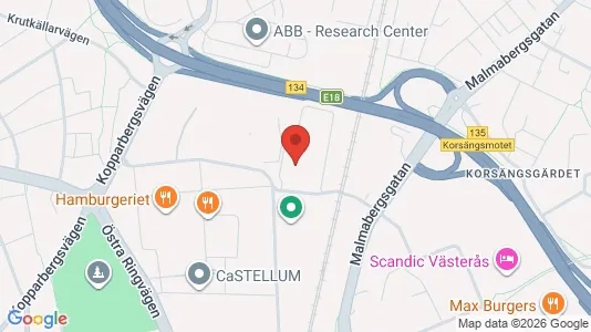 Industrilokaler att hyra i Västerås - Bild från Google Street View