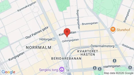 Industrilokaler att hyra i Stockholm Innerstad - kort over placeringen