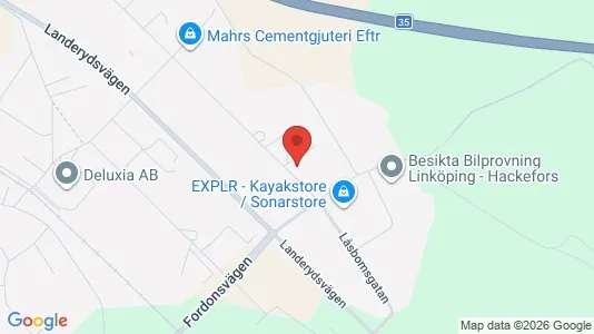 Industrilokaler att hyra i Linköping - kort over placeringen