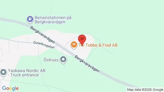 Industrilokaler att hyra i Torsås - kort over placeringen