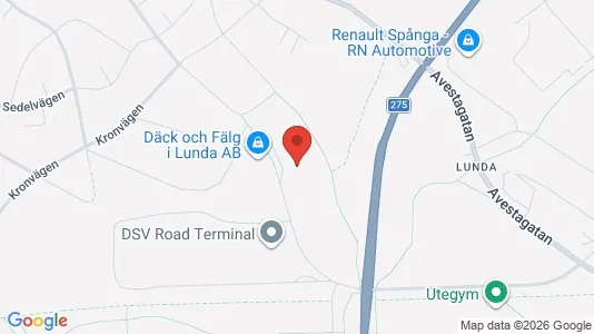 Industrilokaler att hyra i Västerort - kort over placeringen