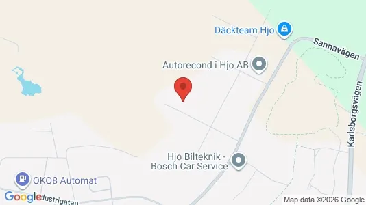 Industrilokaler att hyra i Hjo - kort over placeringen