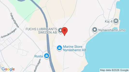 Industrilokaler att hyra i Nynäshamn - kort over placeringen