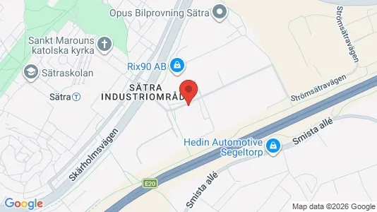 Industrilokaler att hyra i Söderort - kort over placeringen