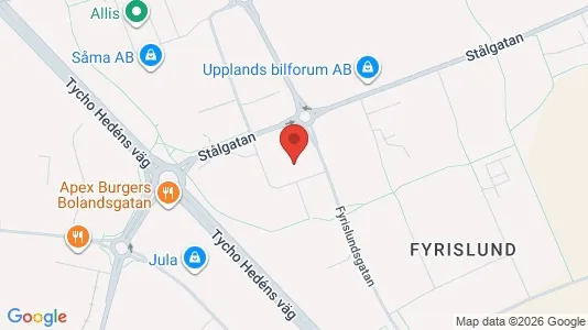 Industrilokaler att hyra i Uppsala - Bild från Google Street View