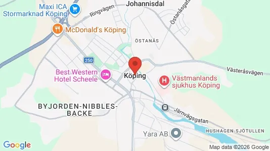 Industrilokaler att hyra i Köping - Bild från Google Street View