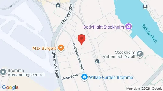 Industrilokaler att hyra i Västerort - kort over placeringen