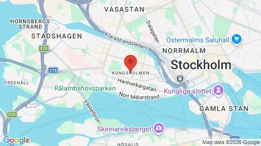Industrilokaler att hyra i Kungsholmen - kort over placeringen