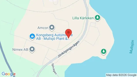 Industrilokaler att hyra i Mullsjö - kort over placeringen